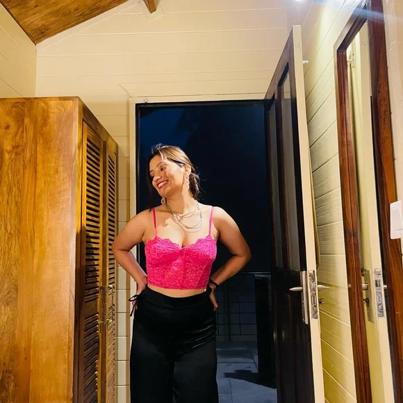 ZARA corset top FUCHISA - Picture 4 of 5